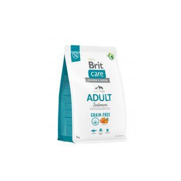 Корм сухий Brit Care Dog Grain-free Adult для дорослих собак малих і середніх порід беззерновий з лососем 3кг 172197 фото