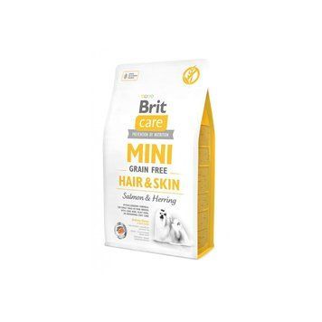 Корм сухий Brit Care Grain Free Mini Hair Skin для собак мніатюрних порід для шкіри та шерсті з лососем та оселедцем 7кг 170784/0244 фото