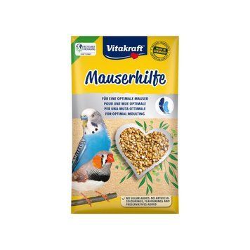 Витаминизированная добавка Vitakraft Mauserhilfe для волнистых и экзотических попугаев во время лень в виде семян 20 г 21311 Vitakraft фото